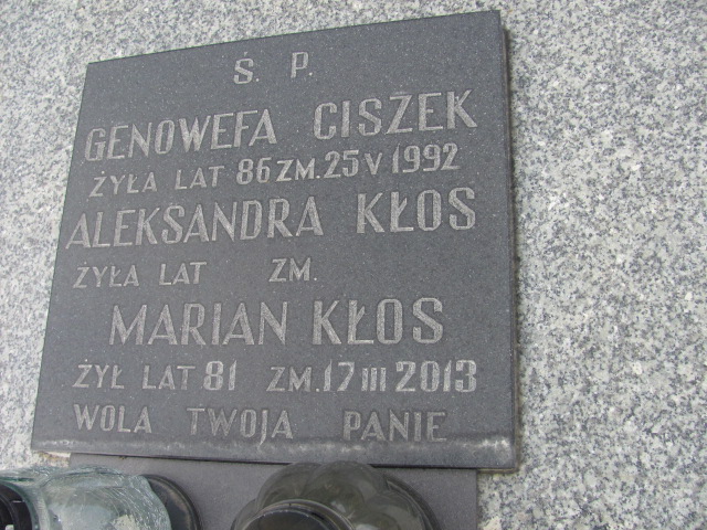 Genowefa Ciszek Kraśnik - Grobonet - Wyszukiwarka osób pochowanych