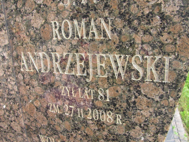 Roman Andrzejewski Kraśnik - Grobonet - Wyszukiwarka osób pochowanych