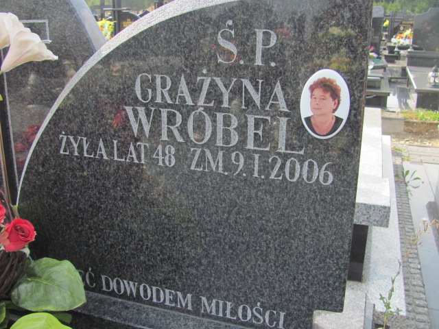 Grażyna Wróbel 1957 Kraśnik - Grobonet - Wyszukiwarka osób pochowanych