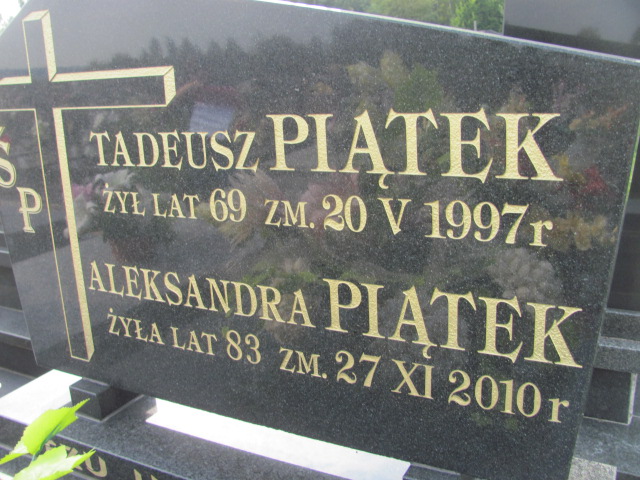 Aleksandra Piątek Kraśnik - Grobonet - Wyszukiwarka osób pochowanych